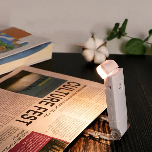 Usb Rechargeable Book Reading Light With Brightness Adjustable For Eye-Protection