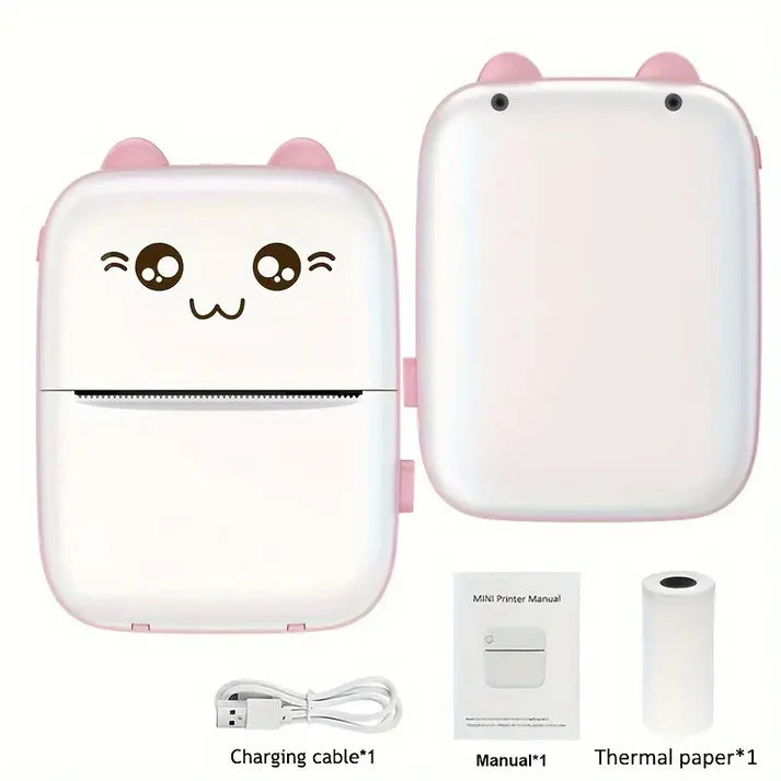 Mini Pocket Thermal Printer – Wireless Inkless Bluetooth Printer for Notes, Labels, Journals & Aesthetic DIY Stickers
